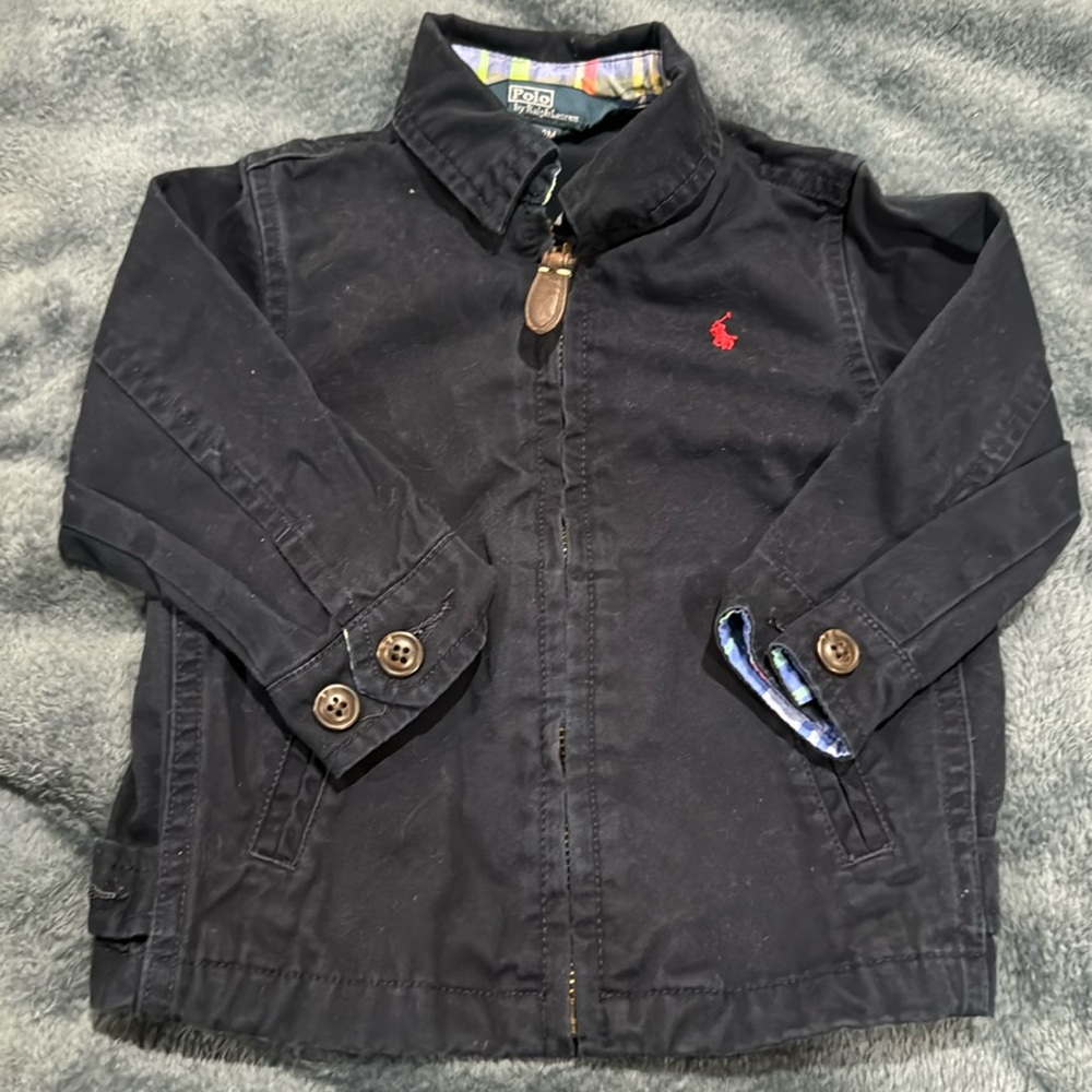 Polo Ralph Lauren dark blue zipper jacket (1)